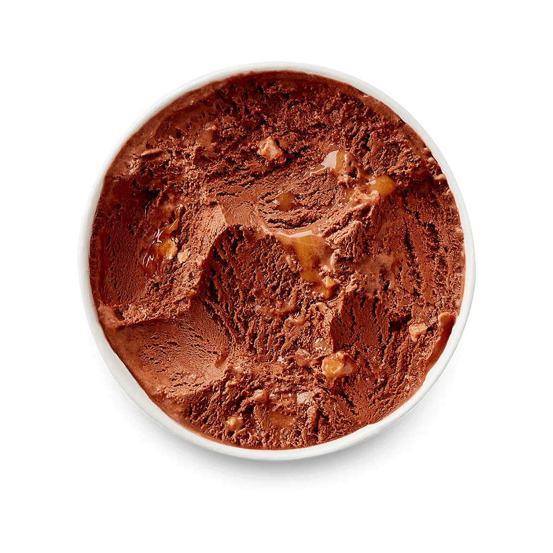 chocolate salted caramel lid off