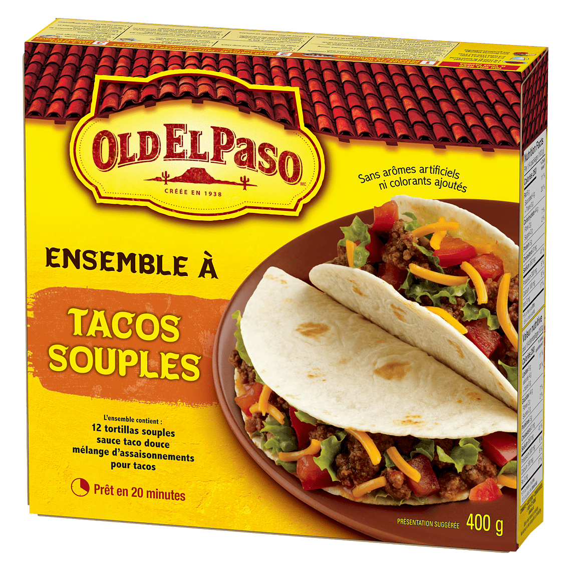 Old El Paso Ensemble Dîner Taco Rigides & Souples - 340 g