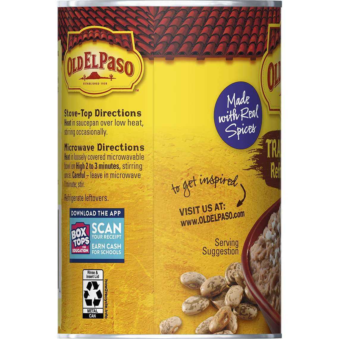 Old El Paso™ Traditional Canned Refried Beans, 16 oz - Gerbes