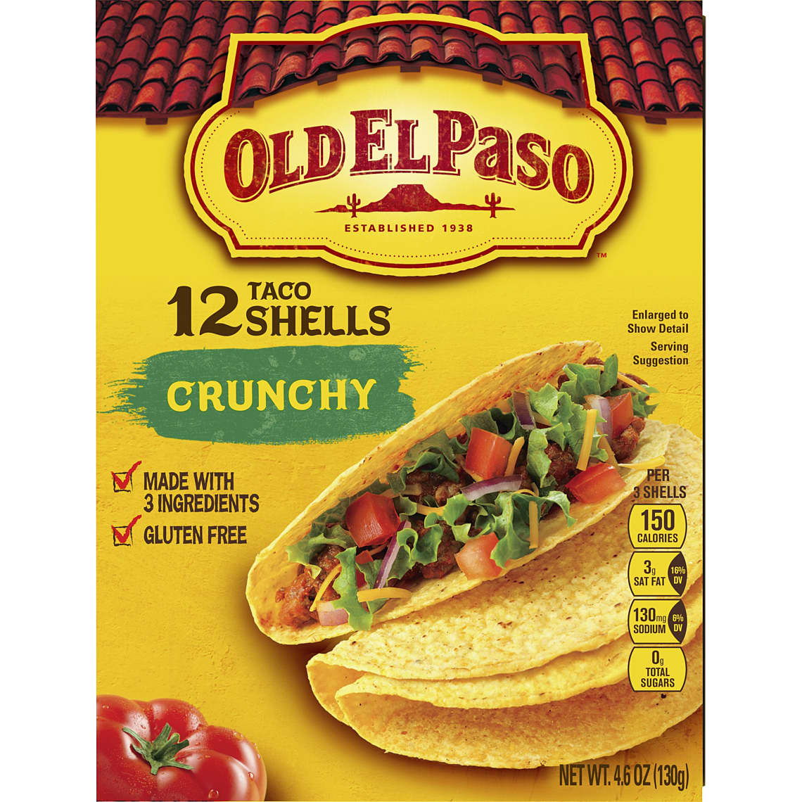 Crunchy Taco Shells El - Old - Paso Free Classic Gluten