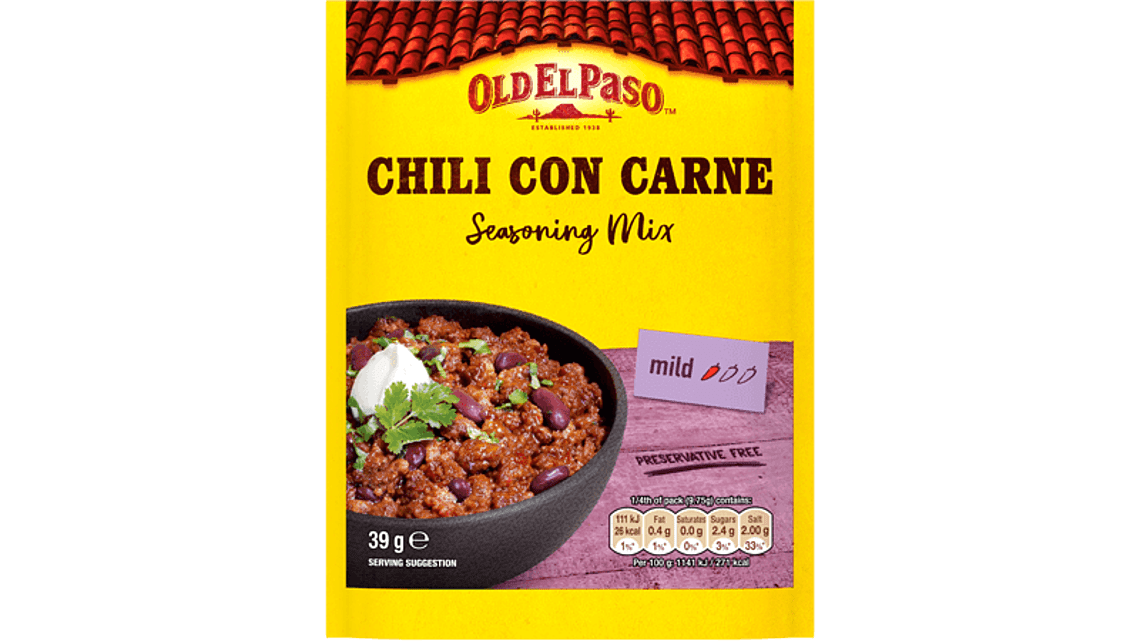 Chilli con on sale carne spices