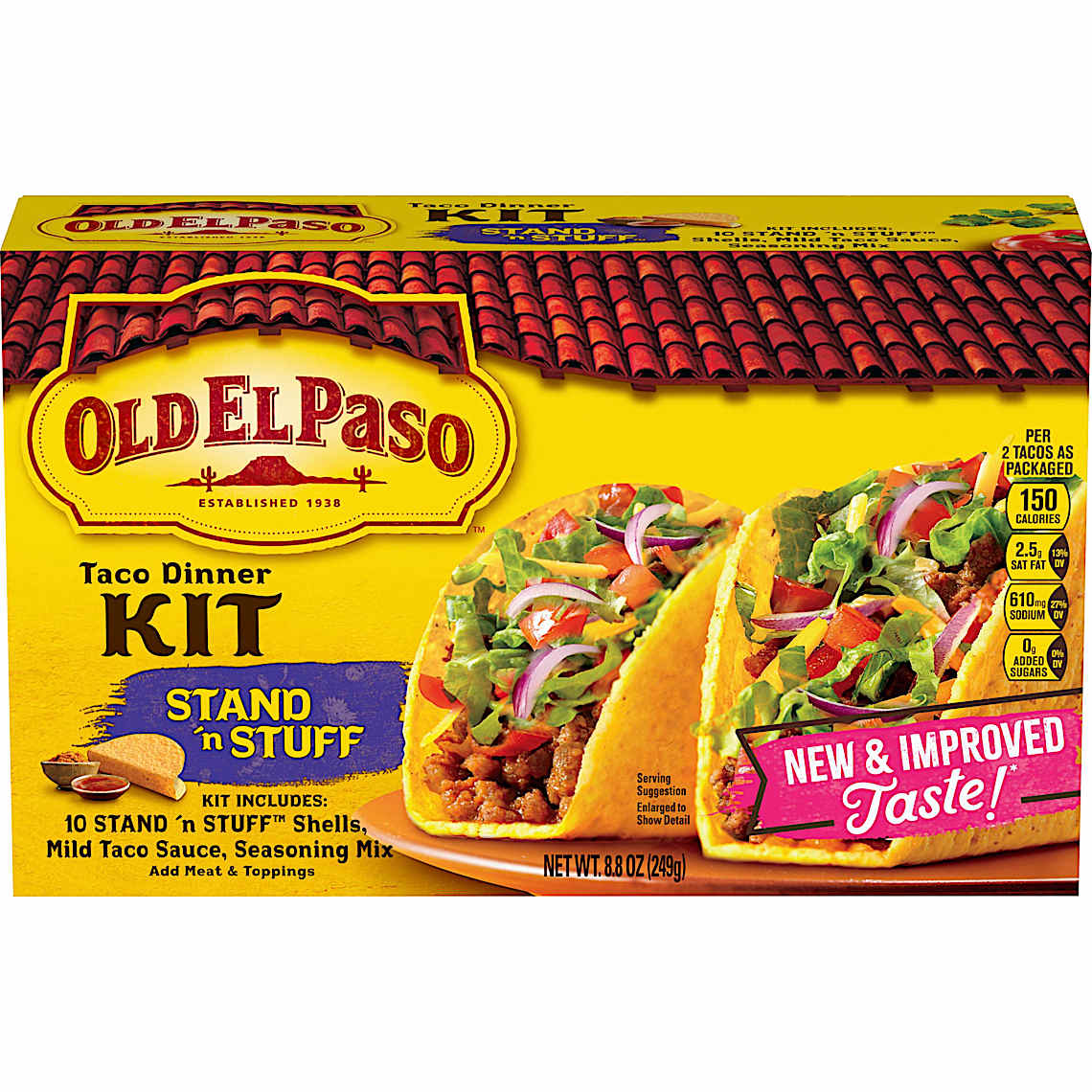 Stand 'N Stuff Taco Dinner Kit - Mexican Dishes - Old El Paso