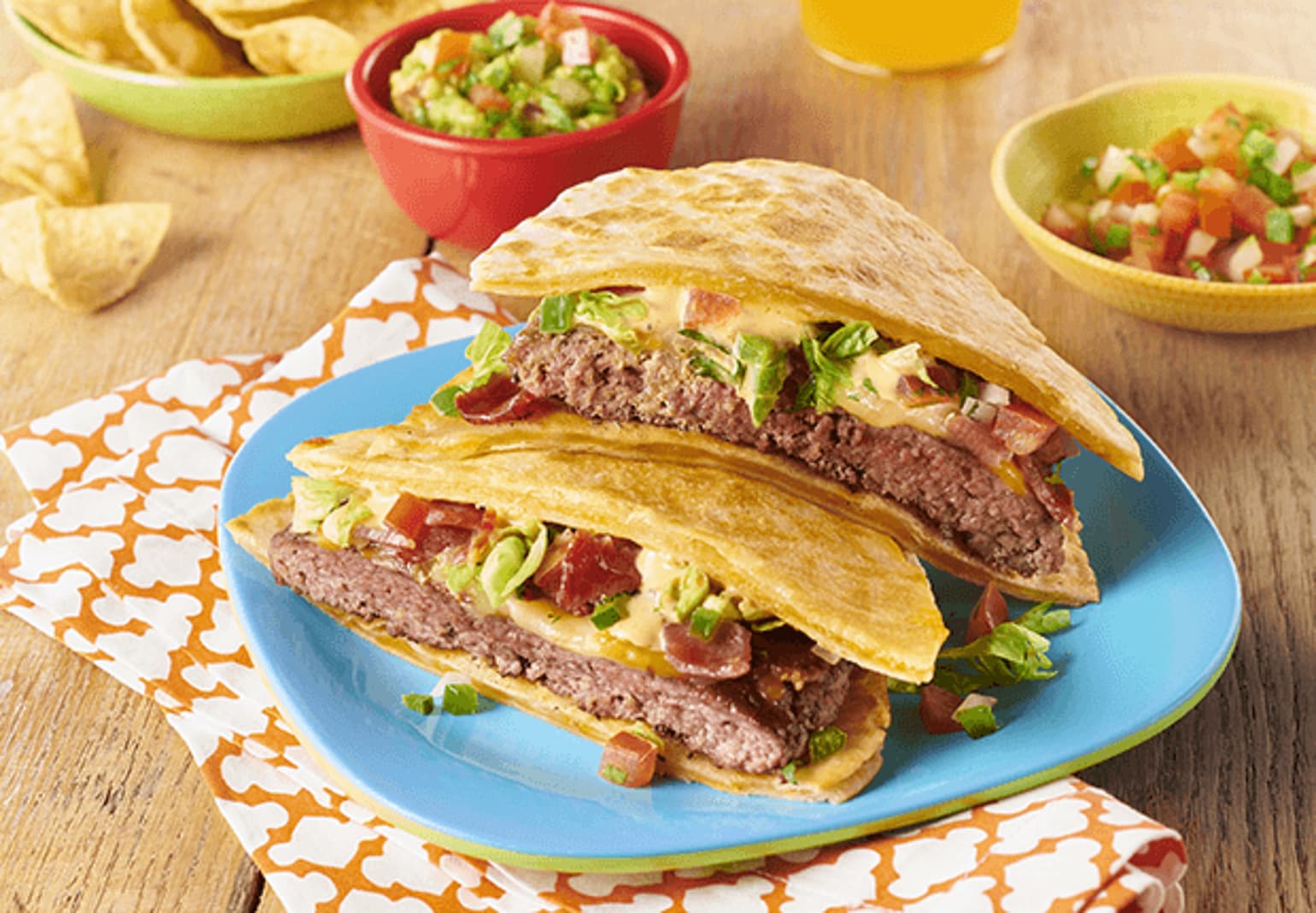 Copycat Applebees Quesadilla Burger Mexican Recipes Old El Paso