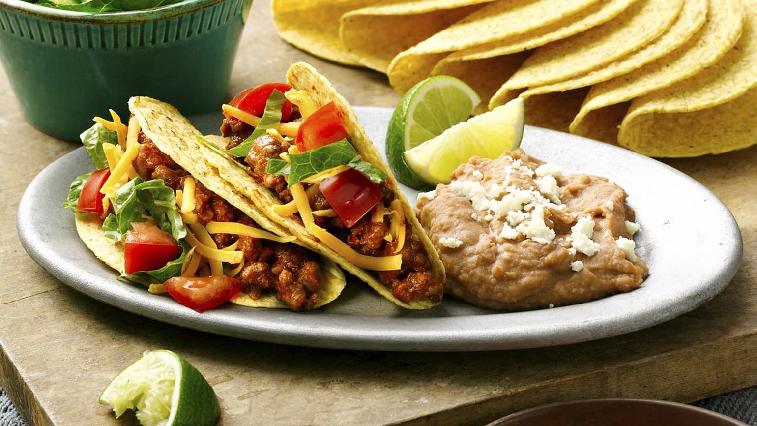 Classic Beef Tacos - Mexican Recipes - Old El Paso
