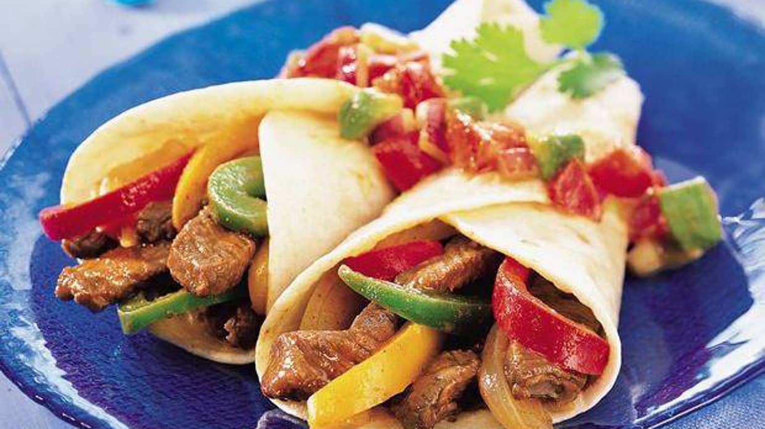 Rindfleisch-Fajitas Mit Guacamole-Salsa Rezept - Old El Paso