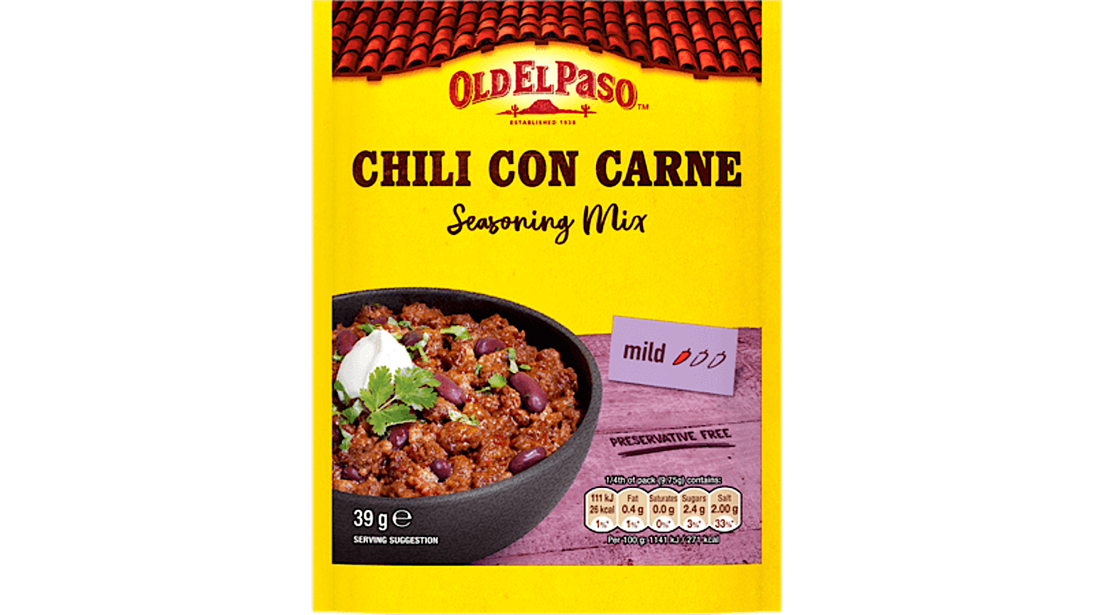 Mild chili seasoning outlet