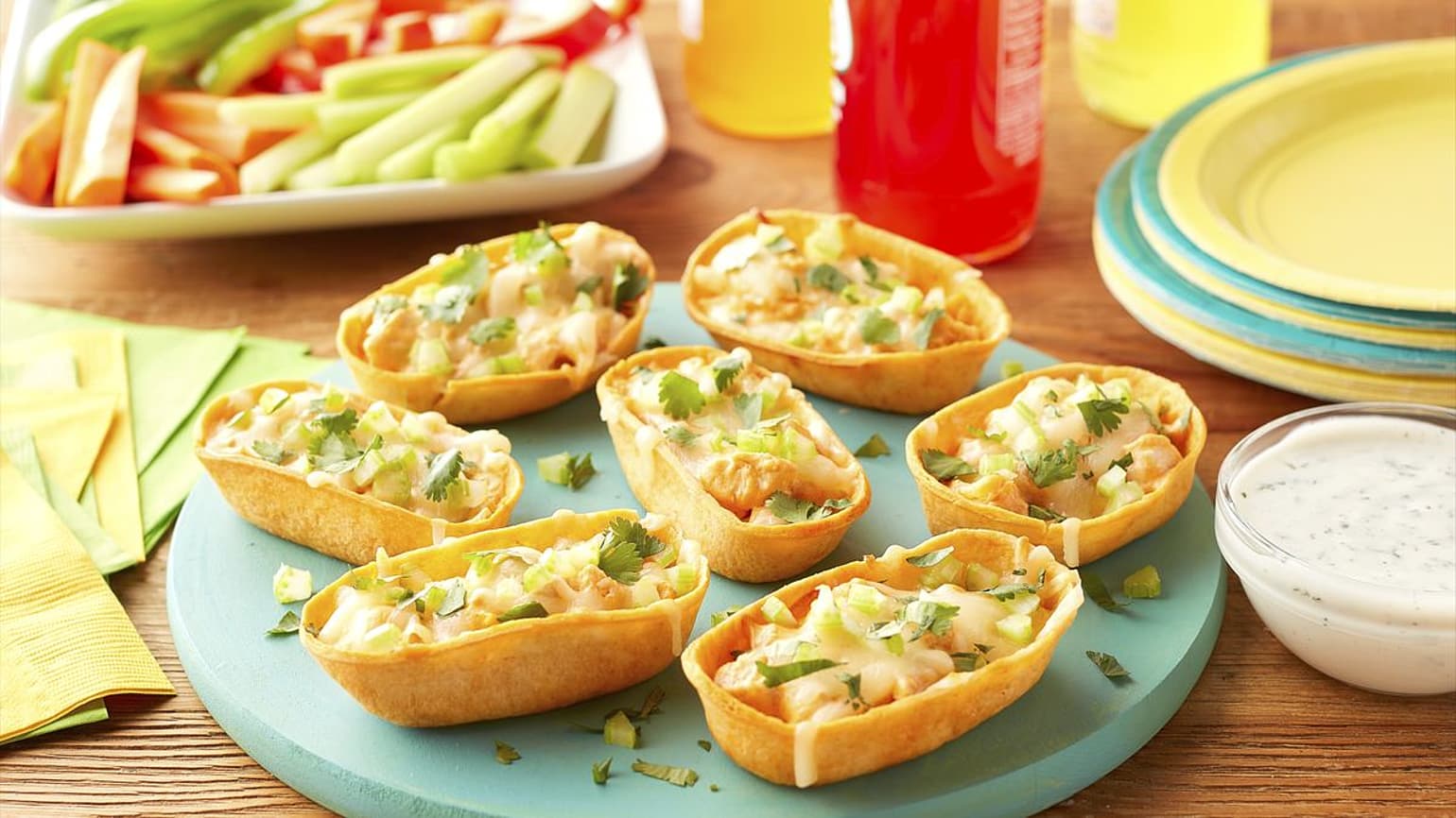 Buffalo Chicken Mini Dip Bowls - Mexican Recipe - Old El Paso