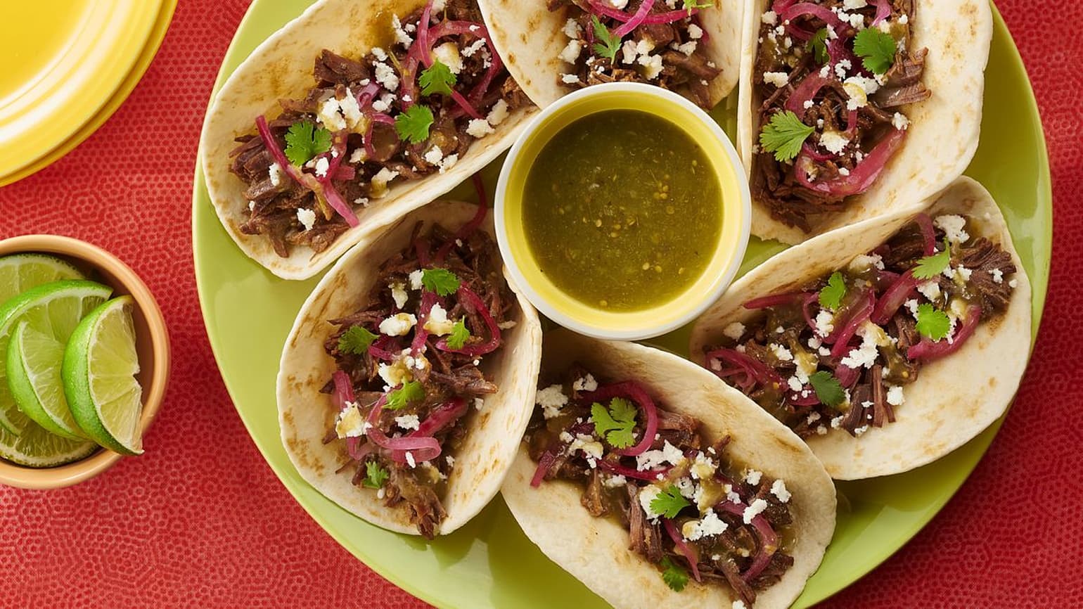 Instant Pot Barbacoa Beef Street Tacos