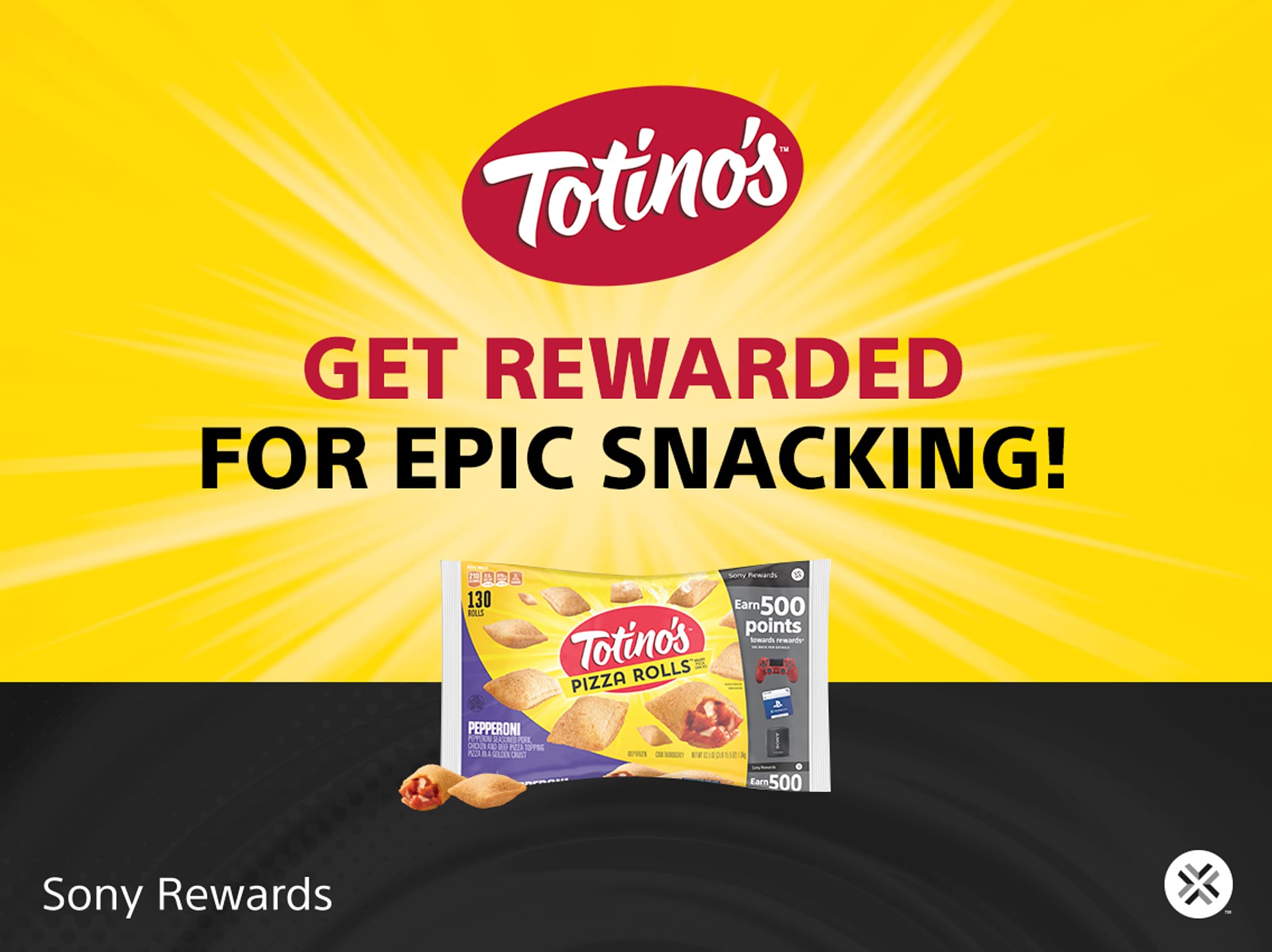 Eat Totino's, earn Sony Rewards points - General Mills