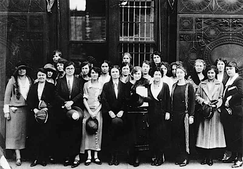 The women in the Betty Crocker Home Service Department in 1924