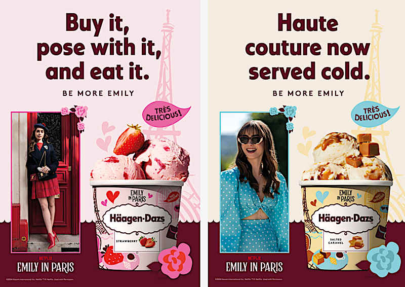 Indulge in Parisian Glamour with Häagen-Dazs' New Emily in Paris