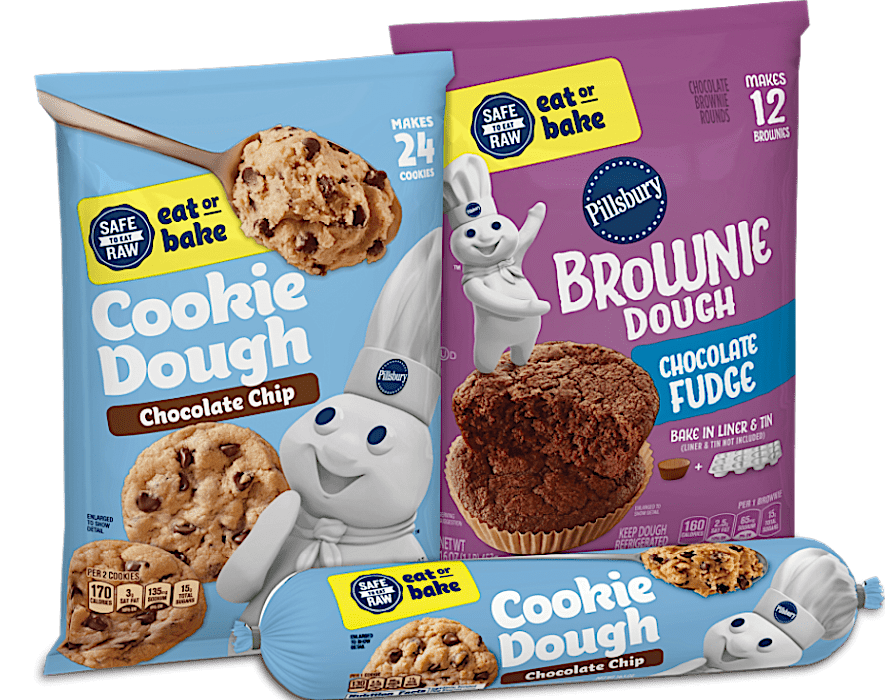 Pillsbury ready to eat cookie dough