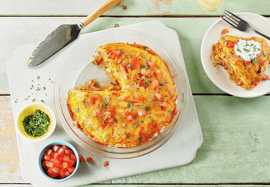 Classic Beef Enchilada Pie