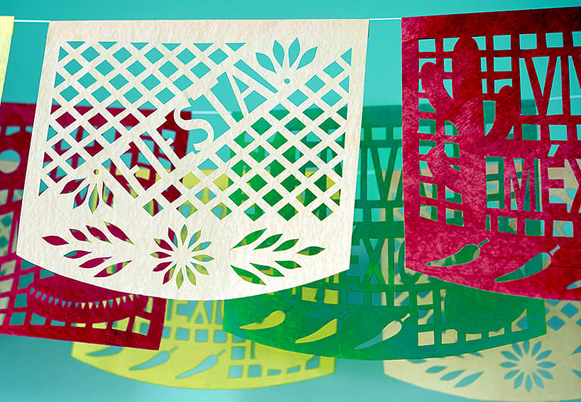 Colorful paper cutouts