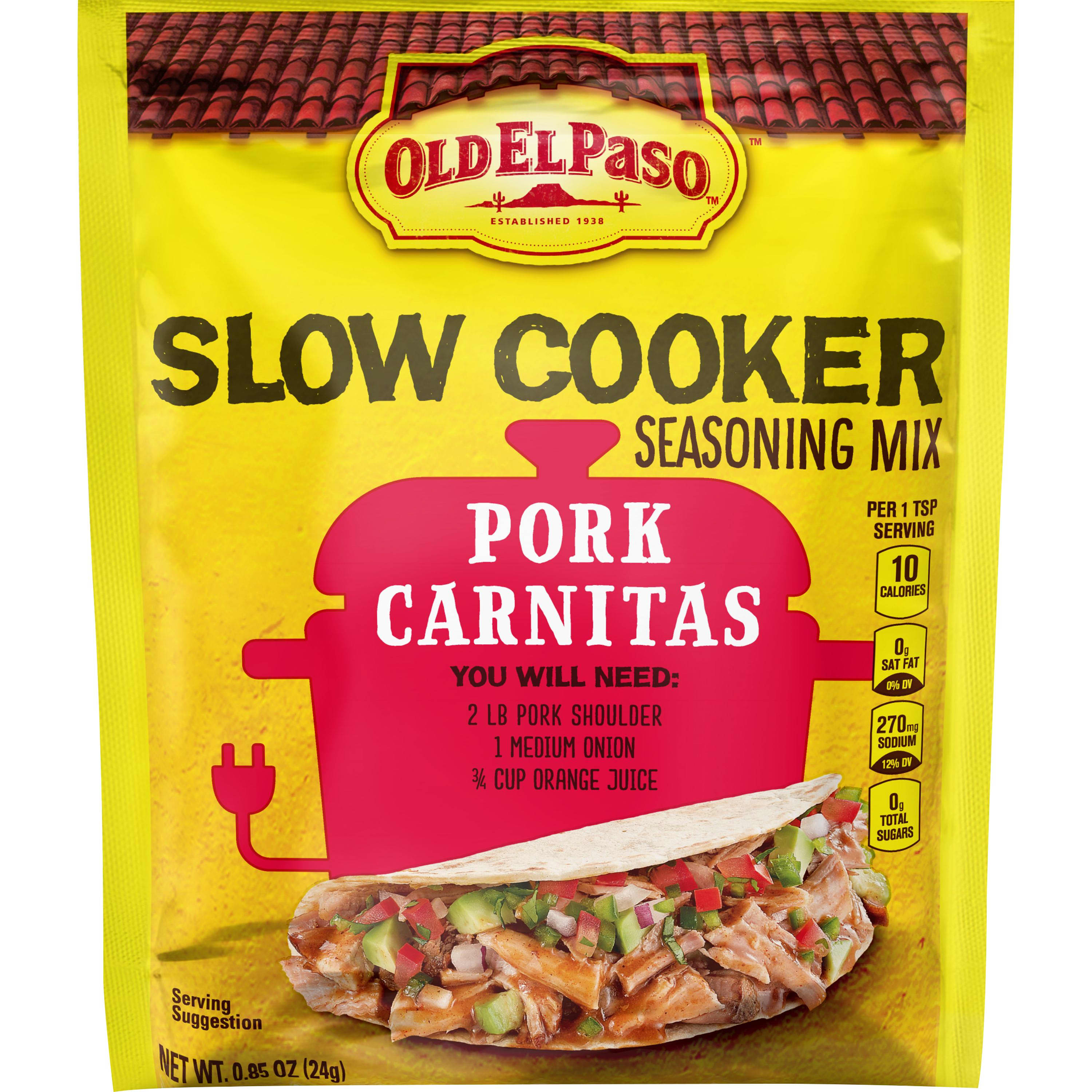 Slow Cooker Seasoning Mix Pork Carnitas Old El Paso