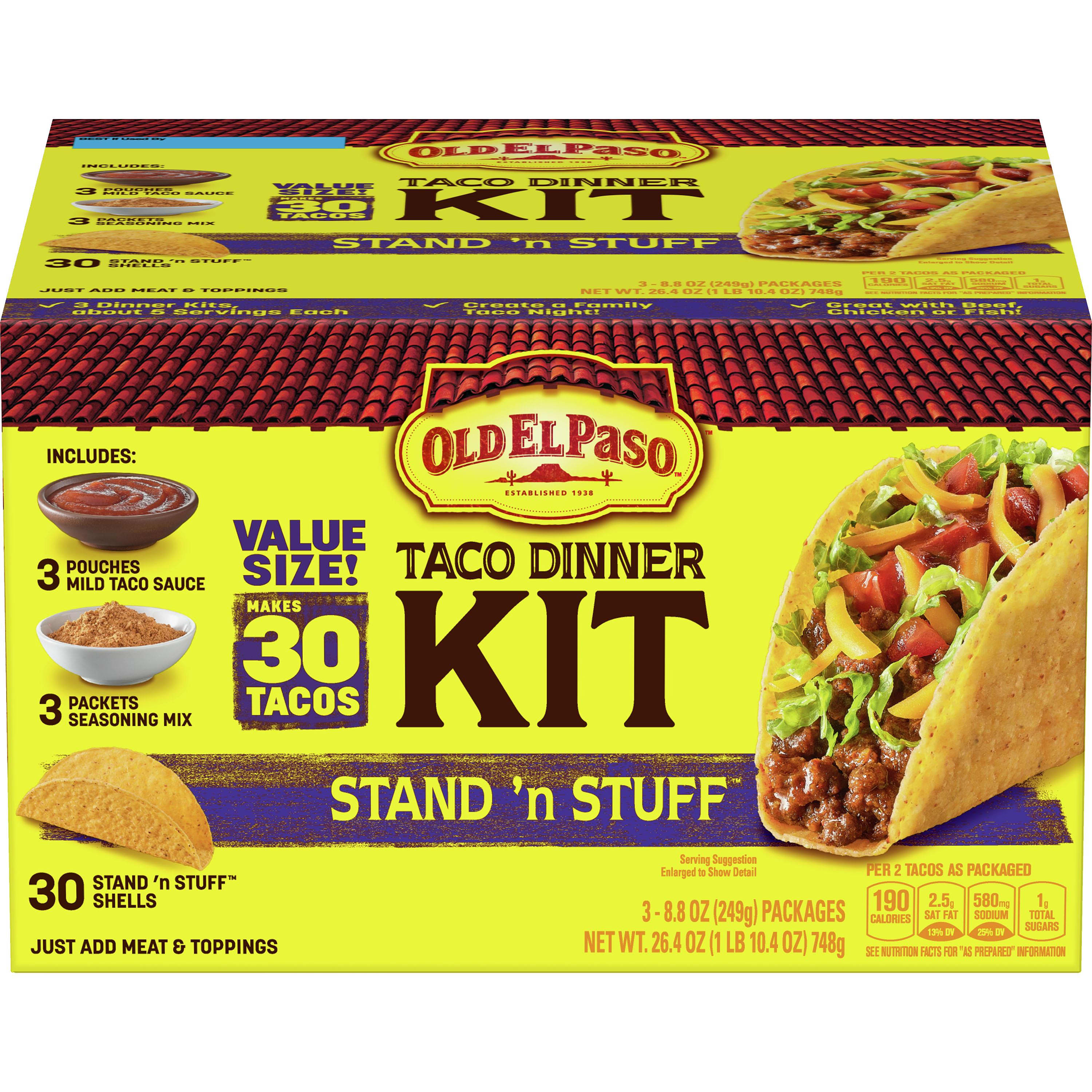 Stand N Stuff Taco Dinner Kit 26 4 Oz Old El Paso