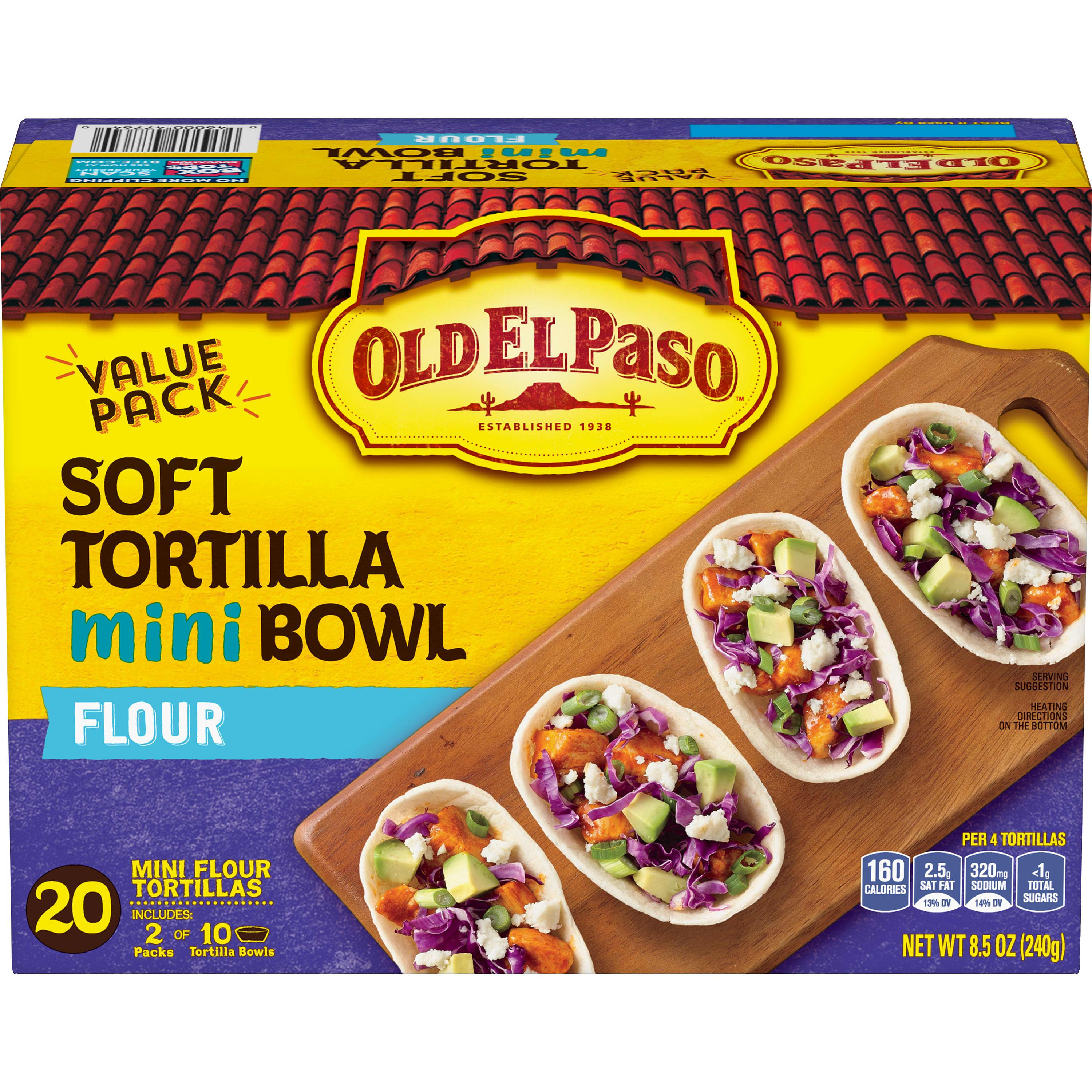 Taco Bowls Mini Flour Tortillas 20 Ct 8 5 Oz Old El Paso Customize your order now to skip our line inside! taco bowls mini flour tortillas 20 ct 8 5 oz