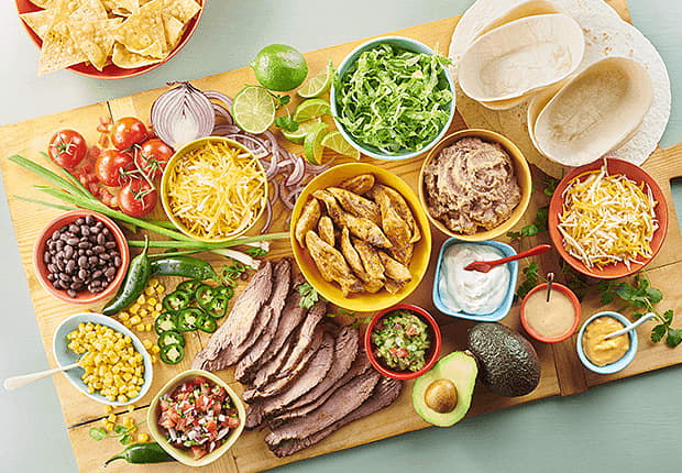 Build-Your-Own Burrito Board - Mexican Recipes - Old El Paso