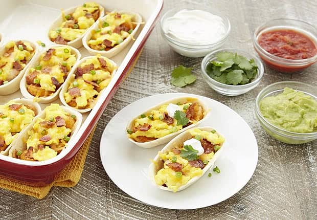 Baked Mini Breakfast Burritos