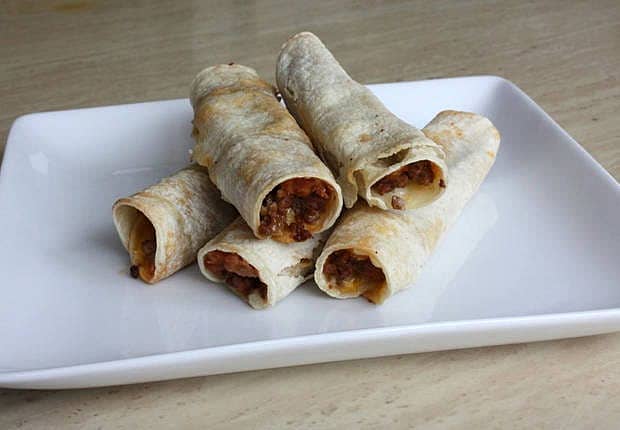 Beef, Bean, & Cheese Taquitos