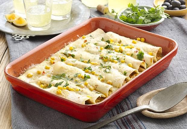 Chicken and Corn Enchiladas
