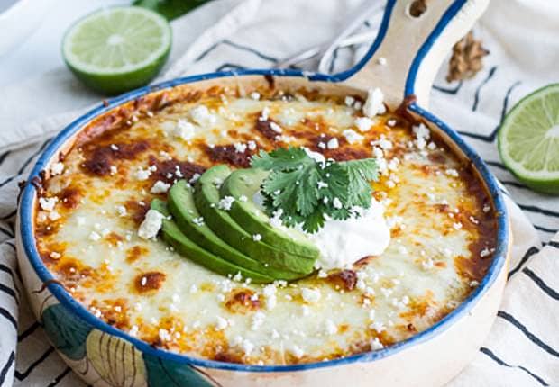 Chicken Enchilada Quinoa Bake