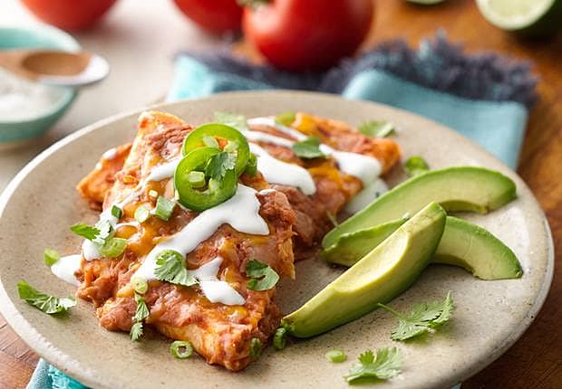 Easy Enfrijoladas Bake