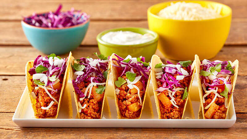 Easy Ground Pork Tacos al Pastor