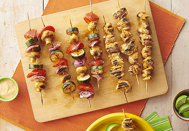 Grilled Mexican Chicken Kabobs-image