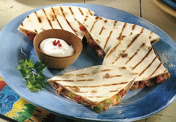 Grilled Quesadillas Mexican Recipes Old El Paso First side is grilled, flip and grill the other side. grilled quesadillas