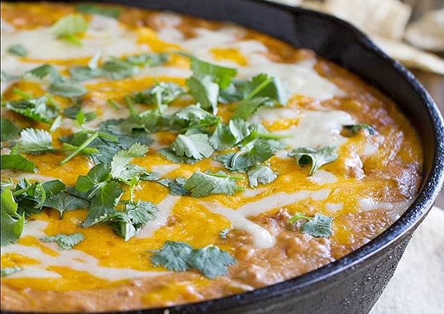 Hot Beef and Bean Dip