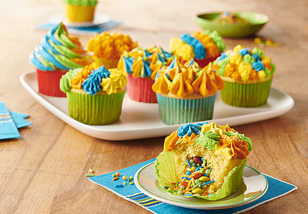 Pinata Cupcakes