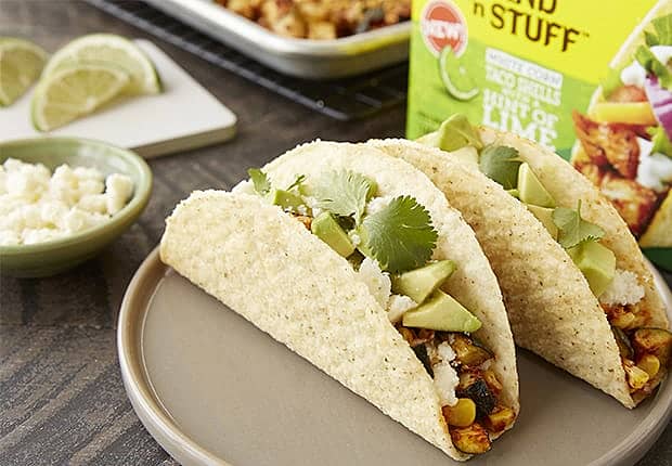 Roasted Corn and Zucchini Tacos