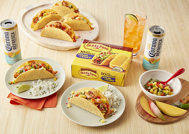 Shrimp Tacos with Tropical Salsa