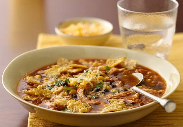 Slow Cooker Chicken Enchilada Soup
