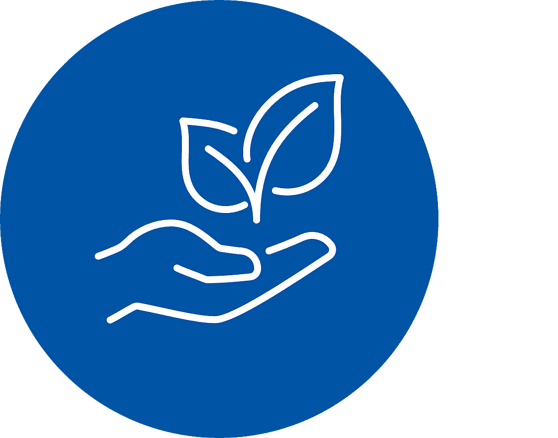 hand holding sprout icon