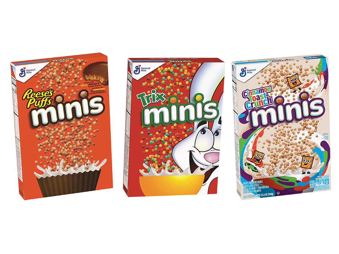 General Mills goes BIG with smallest cereal yet, reimagining fan-favorites  as Minis - General Mills