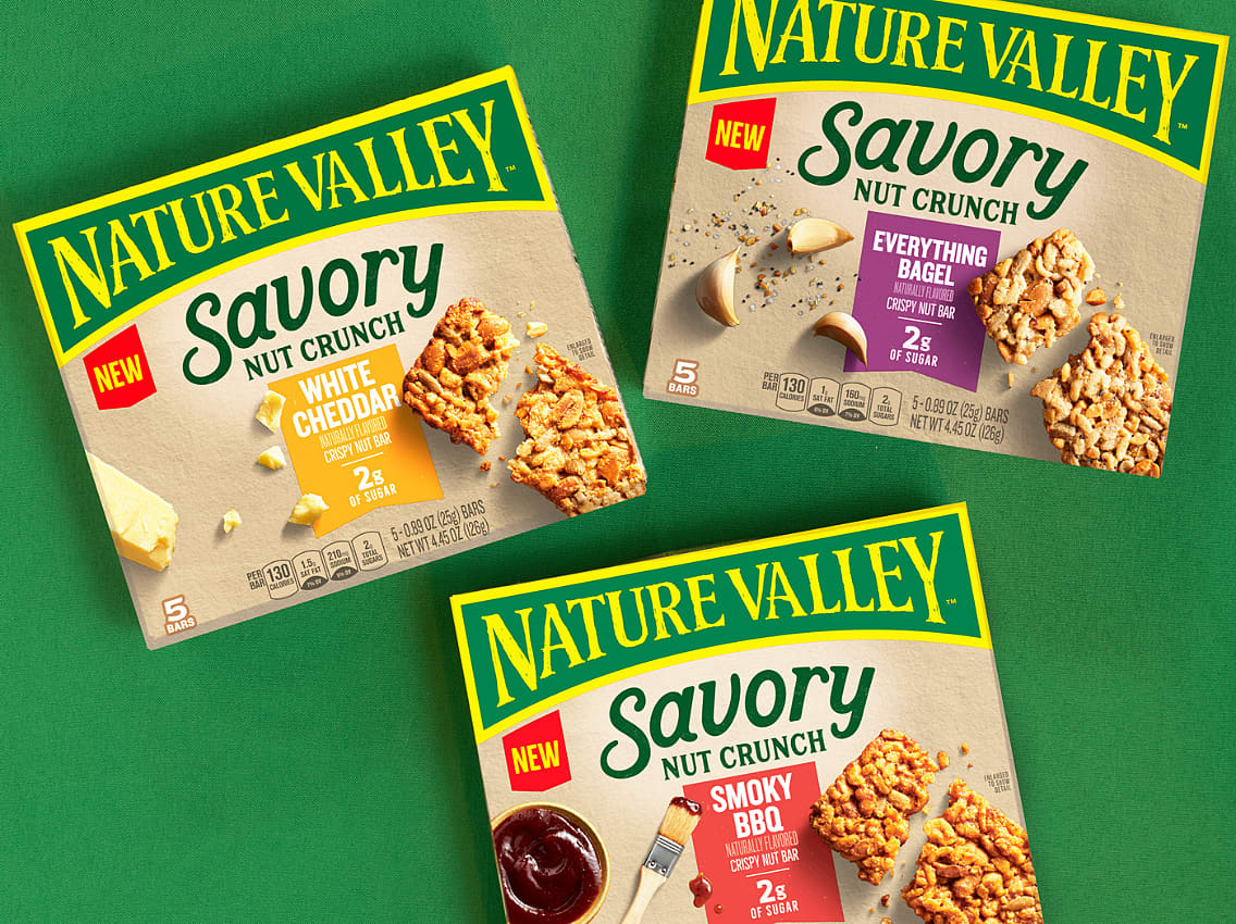 Nature Valley adds new level of flavor with first savory snack option, Nature  Valley Savory Nut Crunch Bars - General Mills