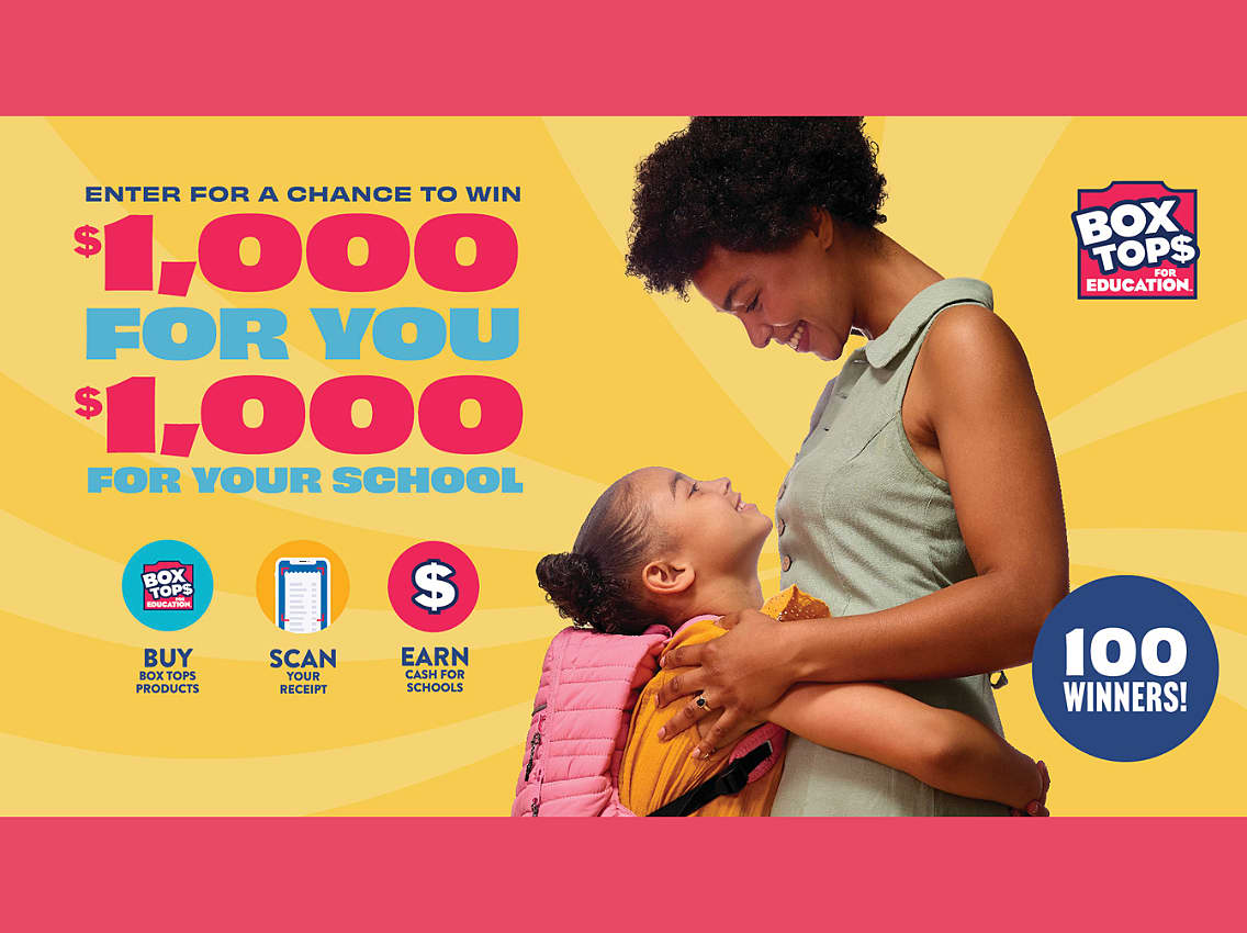 Box Tops for Education to give away $100,000 for shoppers and
