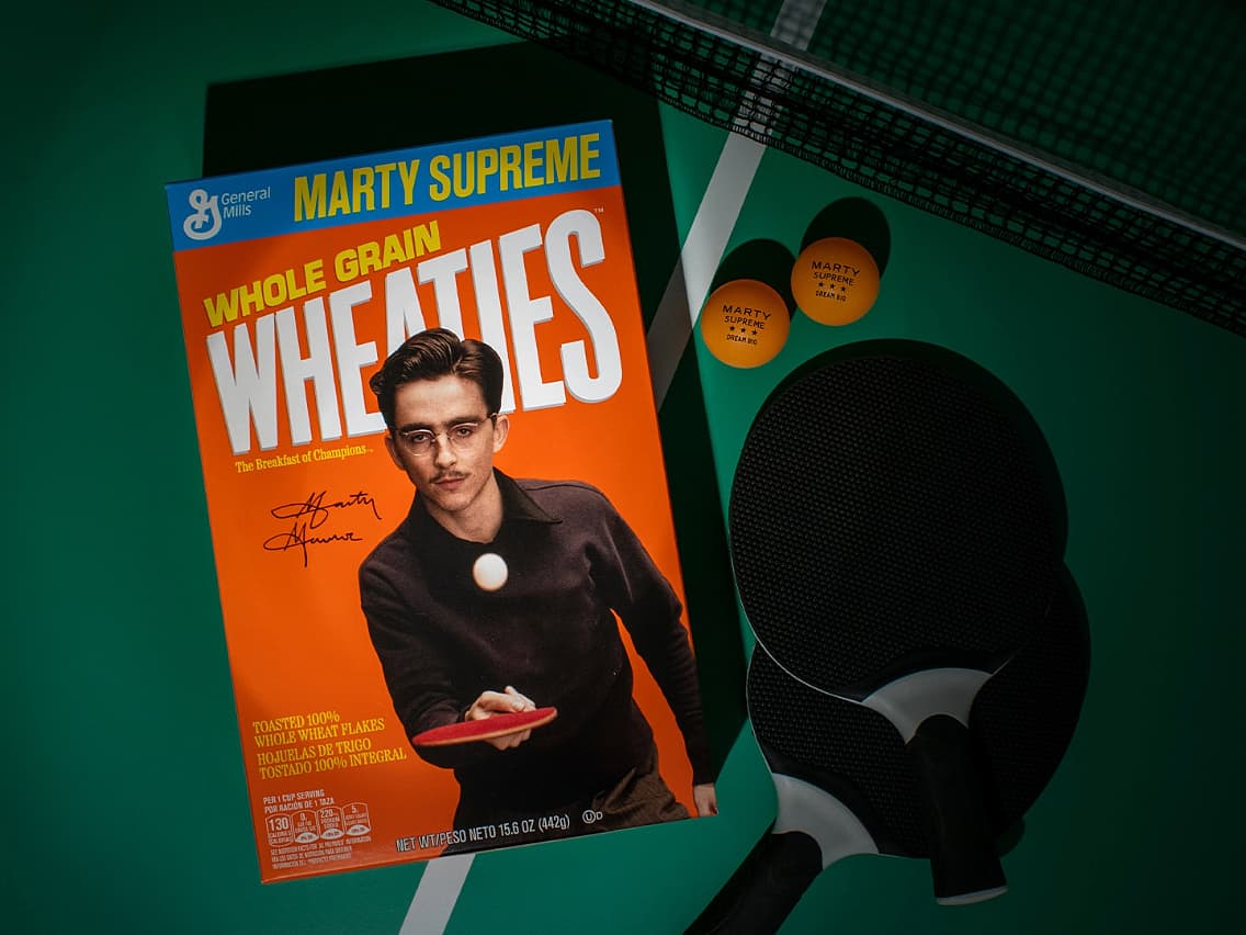Wheaties makes good on Marty Supreme’s claim to champion status with a limited-edition box fans can snag starting December 8.