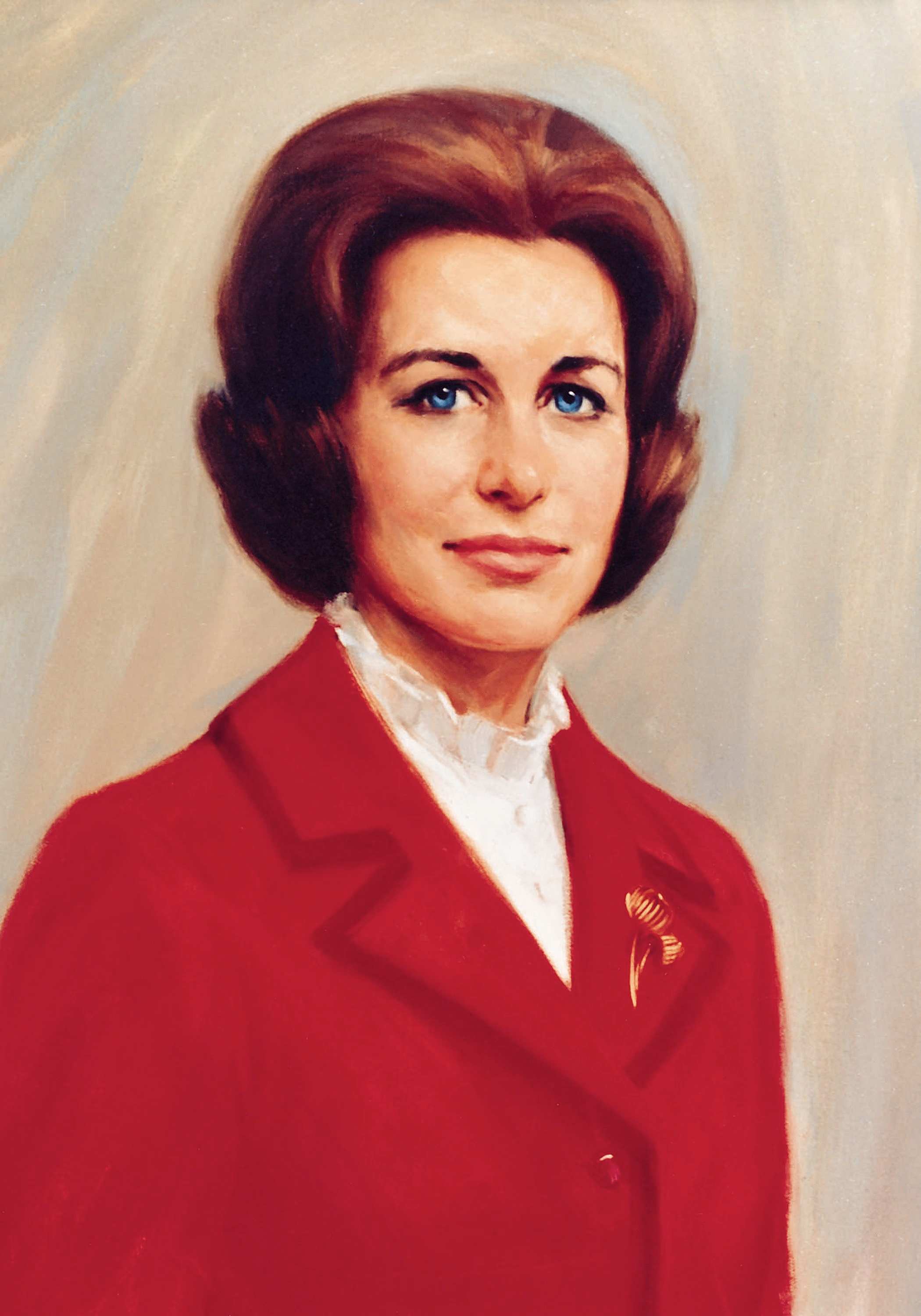 The fifth official portrait of Betty Crocker, painted in 1972.