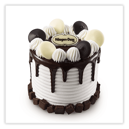 Haagen Dazs decorated Cake in Cookies and Cream Magic