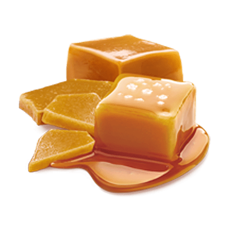 A couple of melting Salted Caramels