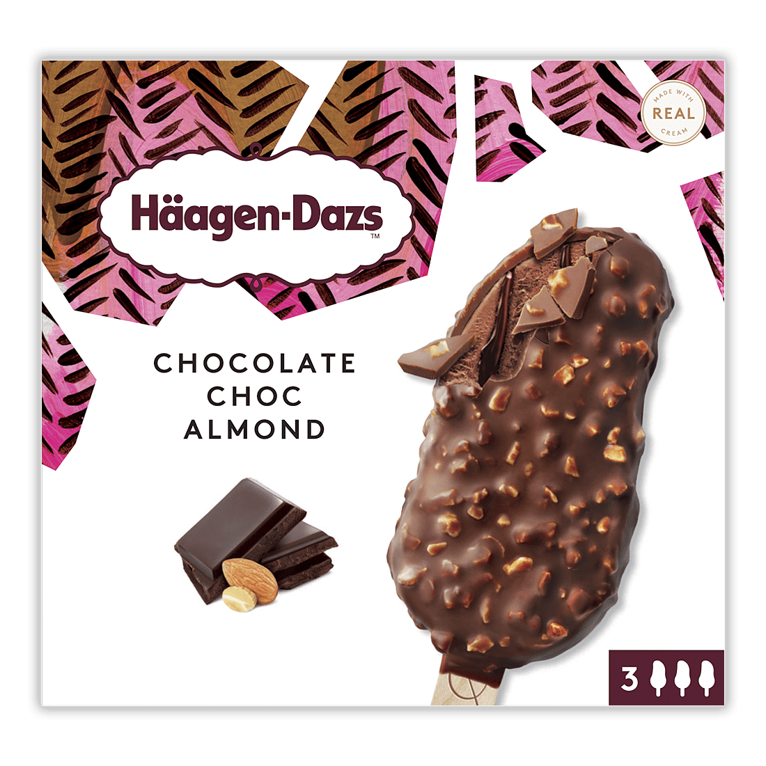 Chocolate Choc Almond Ice Cream Stick Bar - Häagen-Dazs Singapore