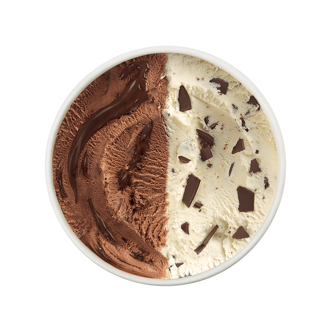 DUO Belgian Chocolate & Vanilla Crunch Lid Off