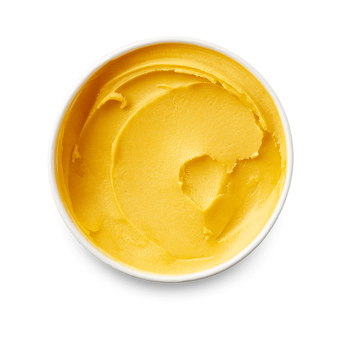 Mango sorbet Lidd off