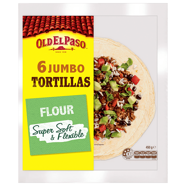 6 Jumbo Tortillas