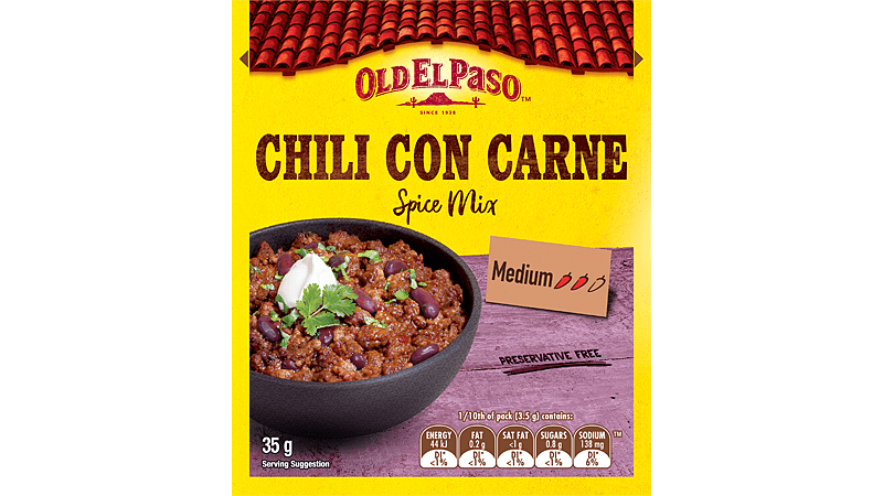 afslappet essens Klappe Chili Con Carne Spice Mix Medium | Old El Paso AU