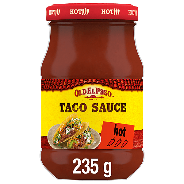 Taco sauce hot product packshot