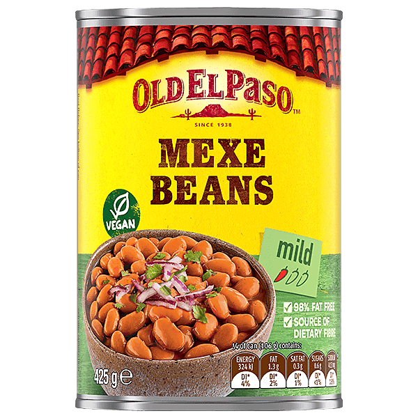 a can of Old El Paso's mild mexe beans (425g)